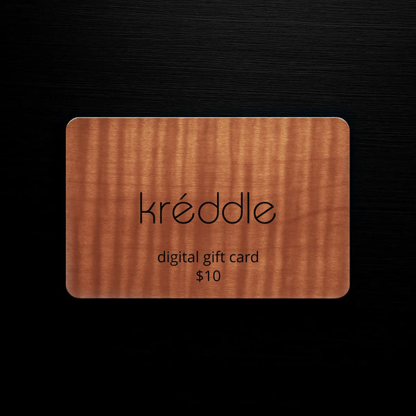 Kréddle digital gift card valued at $10.