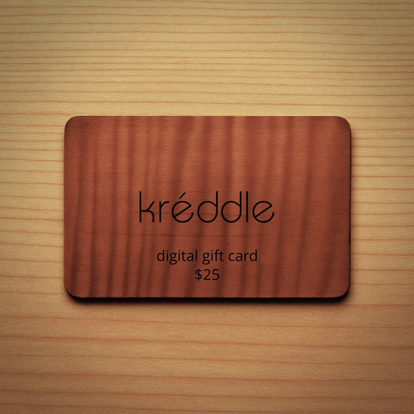 Kréddle cushion violin shoulder rest gift card valued at $25.