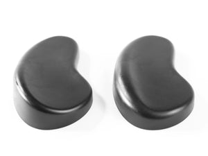 Two interchangeable kréddle chin rest chin plates.