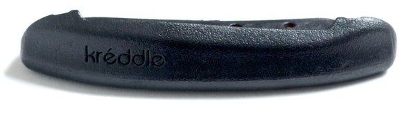 Kréddle Cushion shoulder rest in ebony from the front.