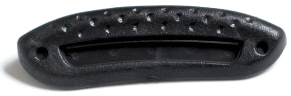 Kréddle Cushion shoulder rest in ebony from the bottom.