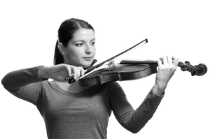 Tilting the kréddle chin rest changes the  level of the bow arm, as if the player were changing strings.